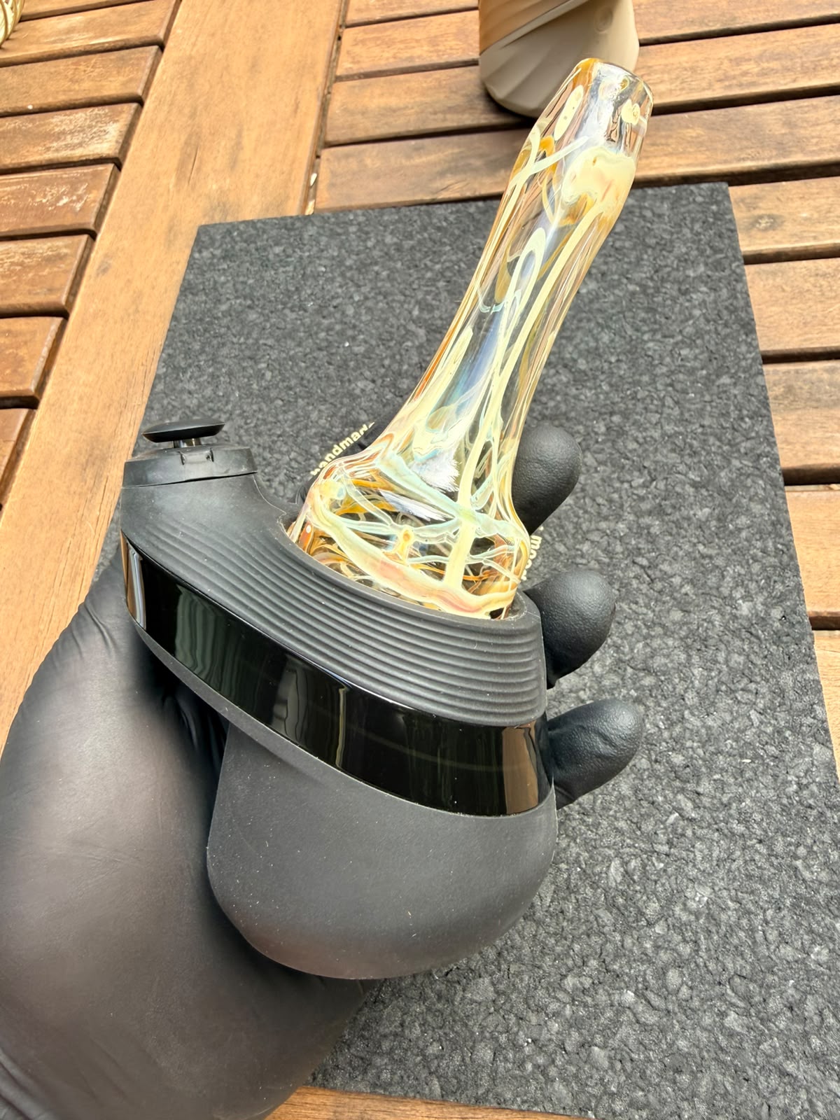 Meccas Glass Dry Top – Amber Swirl
