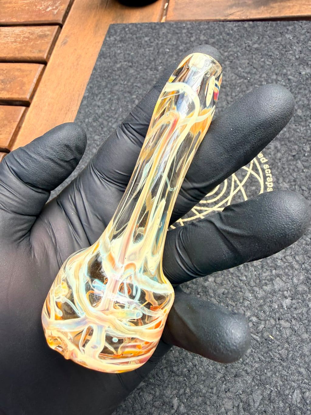 Meccas Glass Dry Top – Amber Swirl