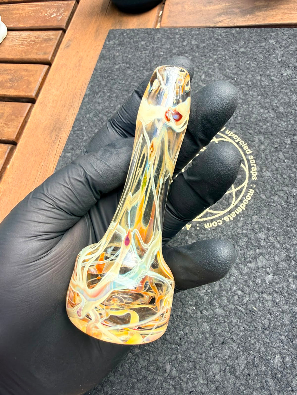 Meccas Glass Dry Top – Amber Swirl