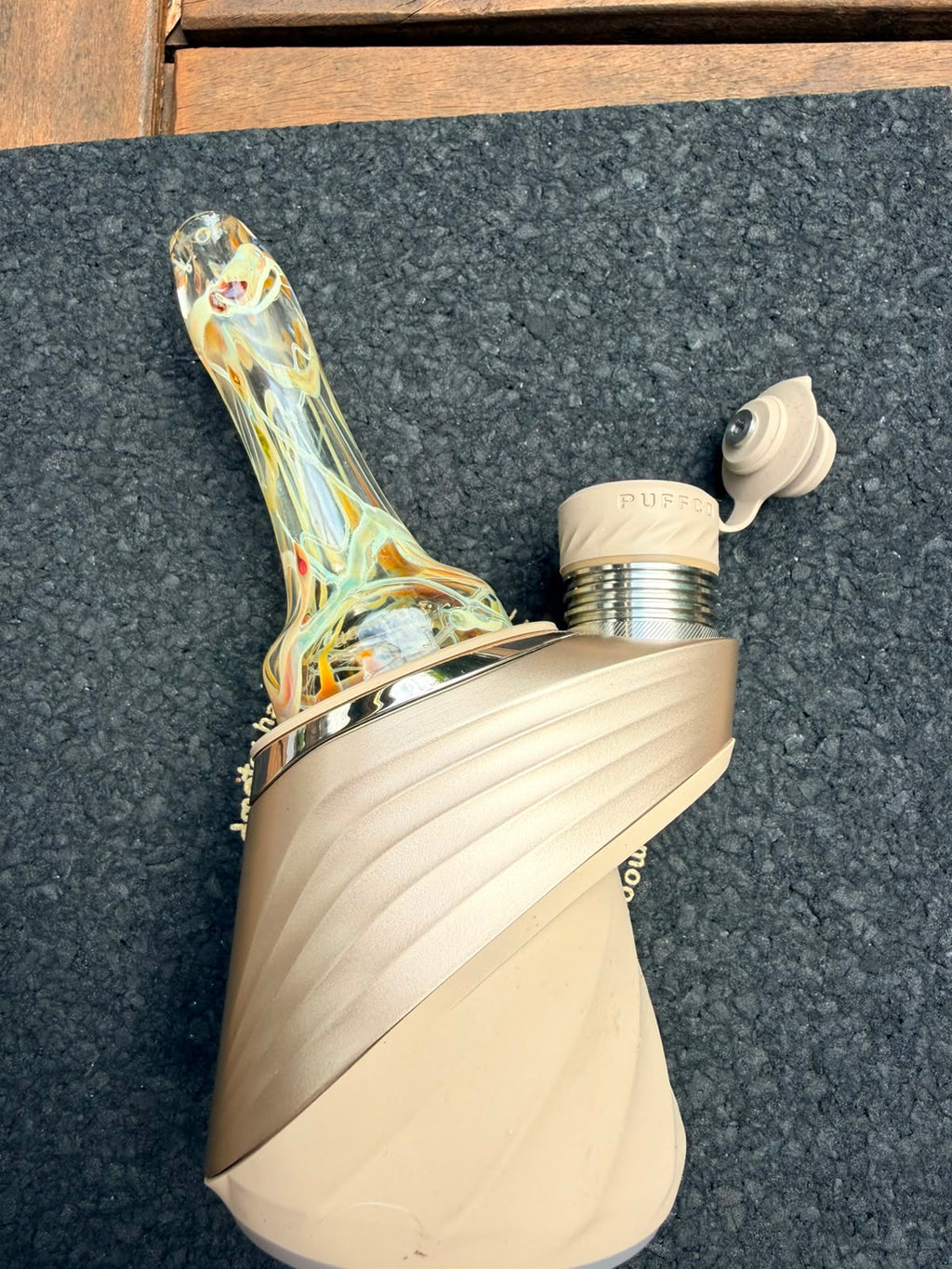 Meccas Glass Dry Top – Amber Swirl