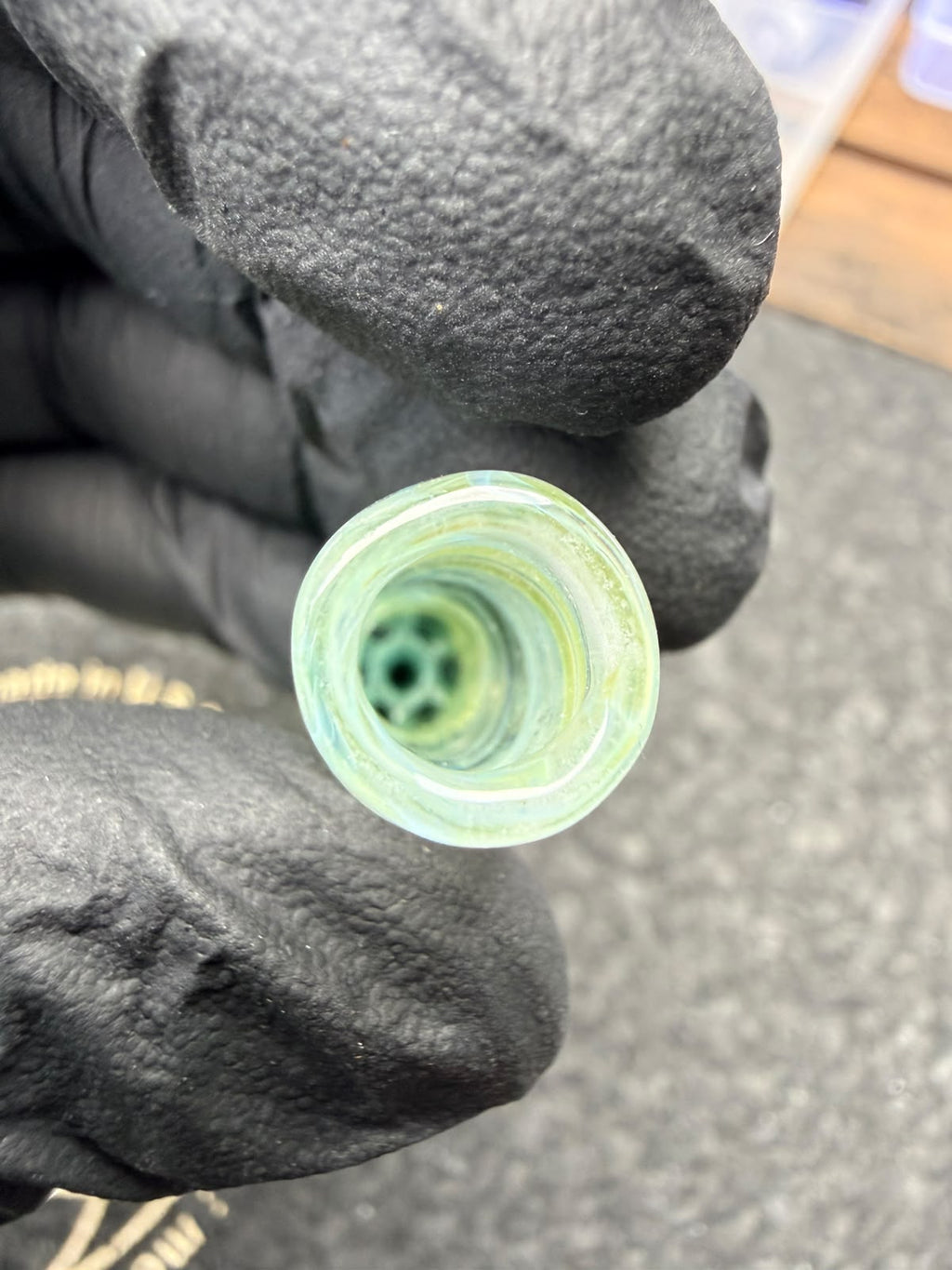 Meccas Glass Multi-Hole Tube Filtertip – Lime / Aqua / Yellow - 10,5 mm