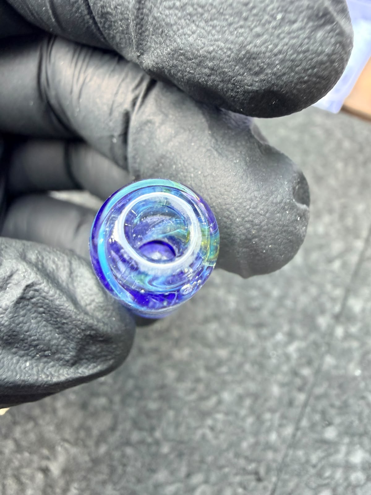 Meccas Glass Multi-Hole Tube Filtertip – Clear / Royal Blue / Ocean - 11,8 mm