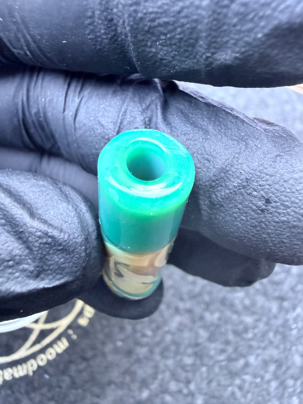 Meccas Glass Artist Tip – Turquoise / Cream / Red - 10,8 mm