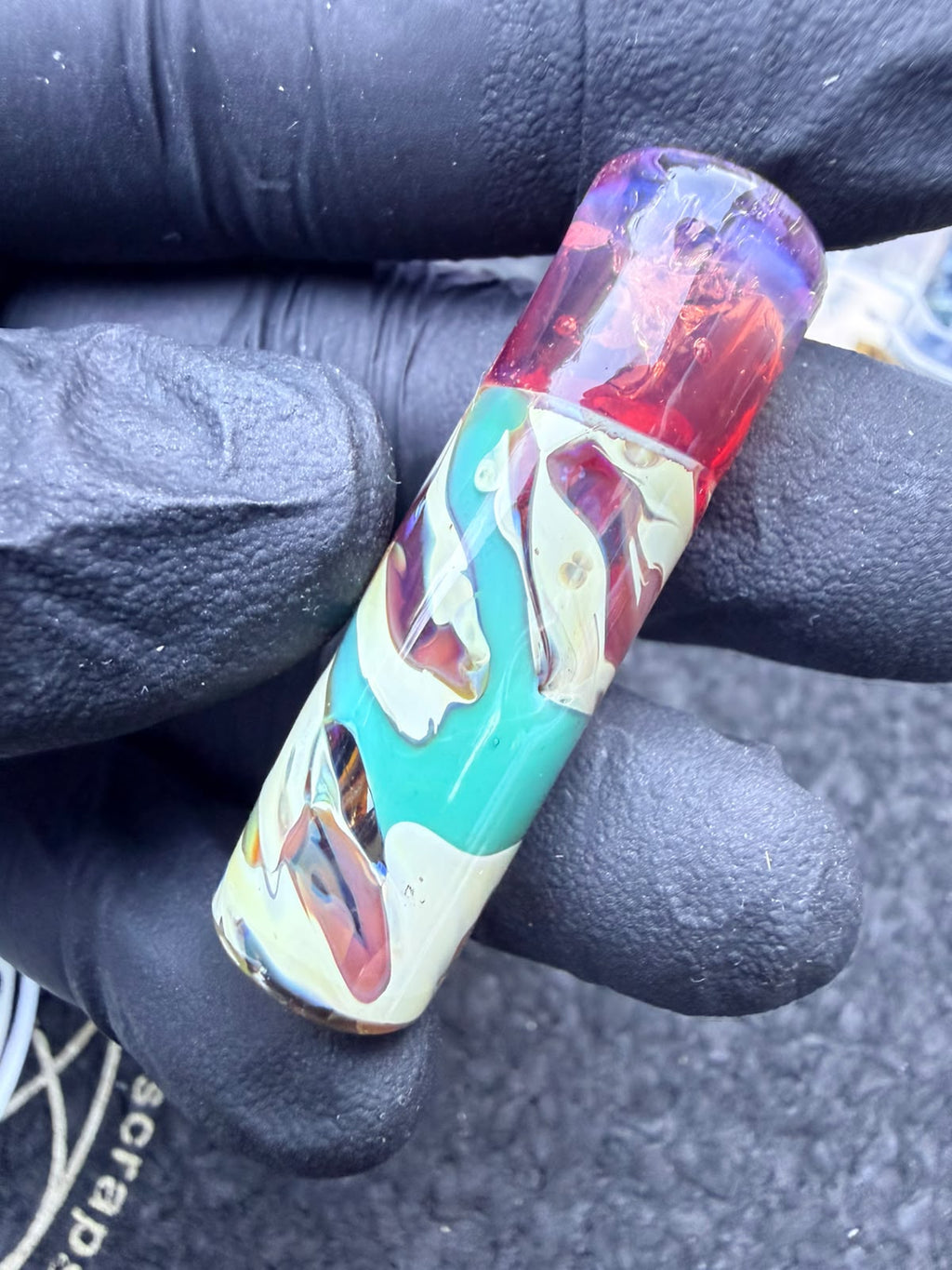 Punta per artista del vetro Meccas – Rosso ciliegia / Giallo / Turchese / Crema / Effetto perla - 12,7 mm