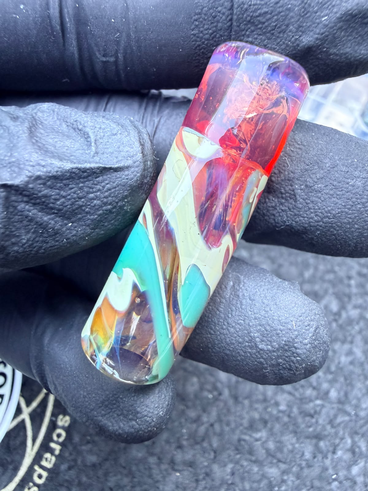 Punta per artista del vetro Meccas – Rosso ciliegia / Giallo / Turchese / Crema / Effetto perla - 12,7 mm