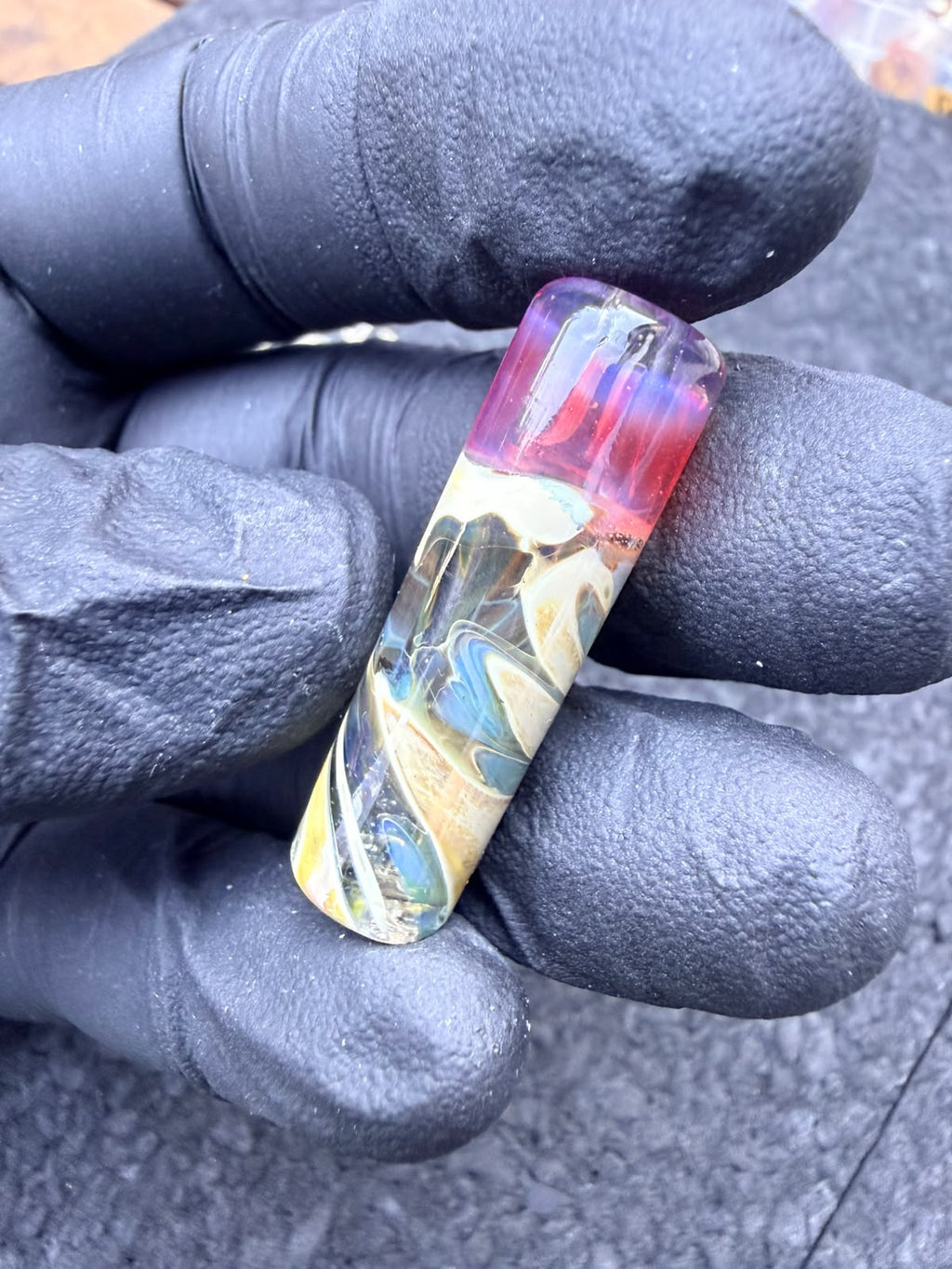 Meccas Glass Artist Tip – Cream / Amber / Blue / Pink - 10 mm