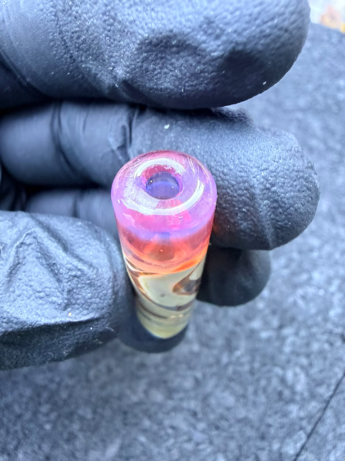 Meccas Glass Artist Tip – Cream / Amber / Blue / Pink - 10 mm