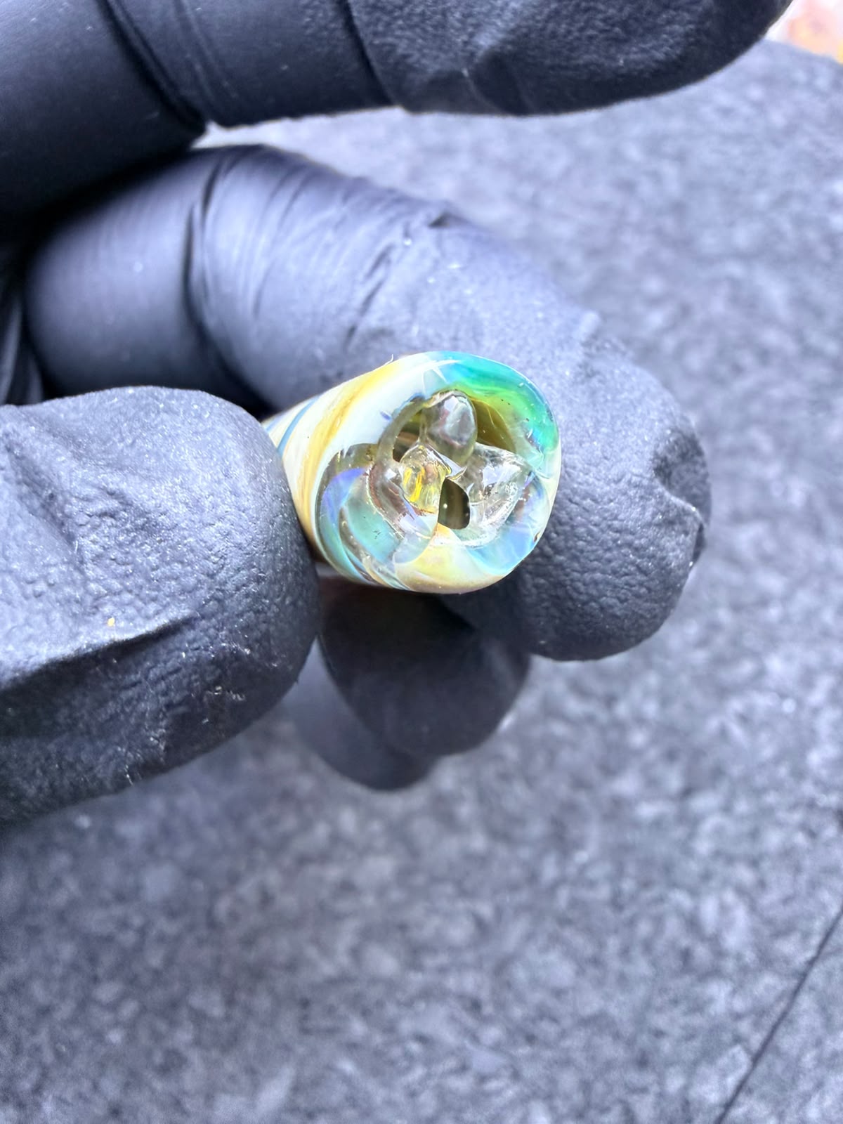 Meccas Glass Artist Tip – Cream / Amber / Blue / Pink - 10 mm