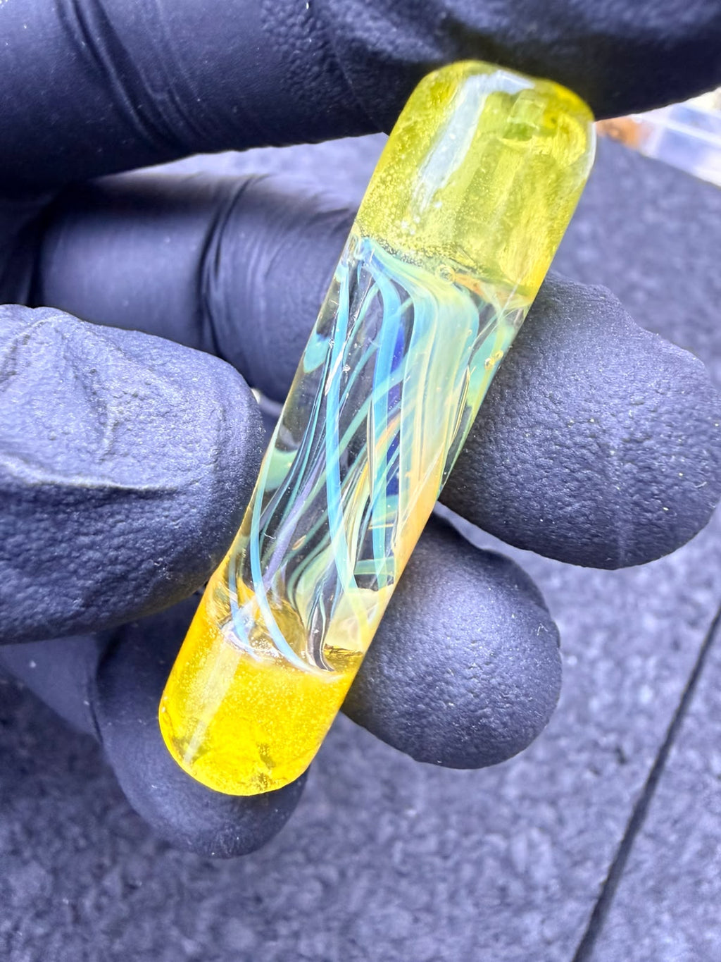 Mecca's Glass Artist Tip – Clear / Yellow / Ocean Blue 10.6 mm