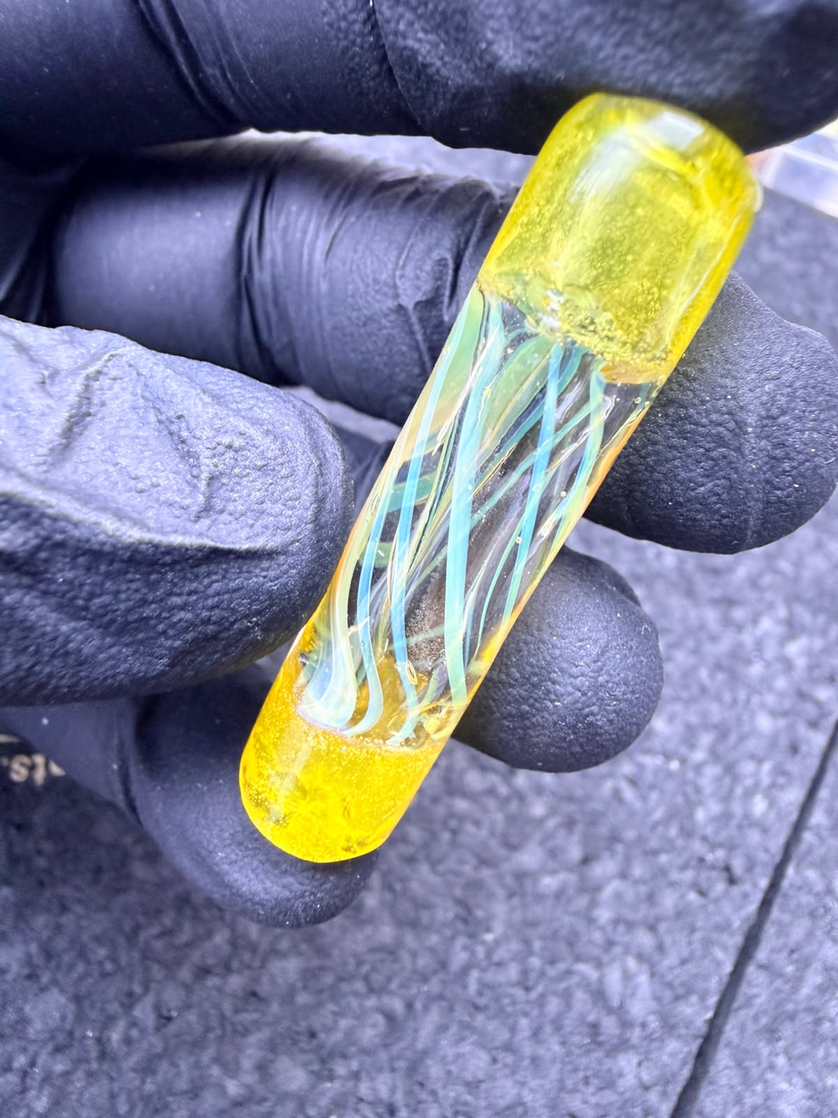 Meccas Glass Artist Tip – Transparente / Amarillo / Azul Océano 10,6 mm