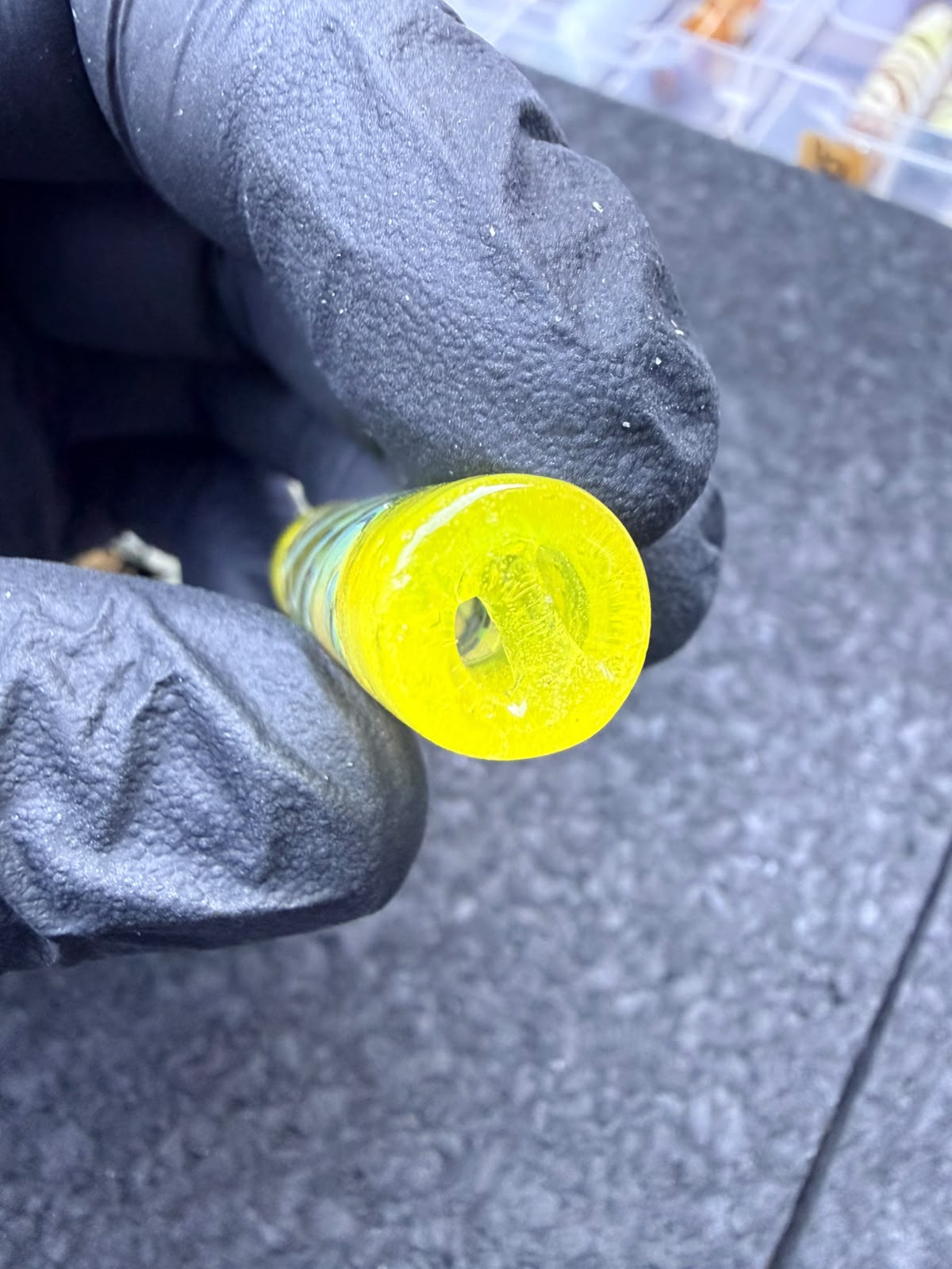 Meccas Glass Artist Tip – Transparente / Amarillo / Azul Océano 10,6 mm