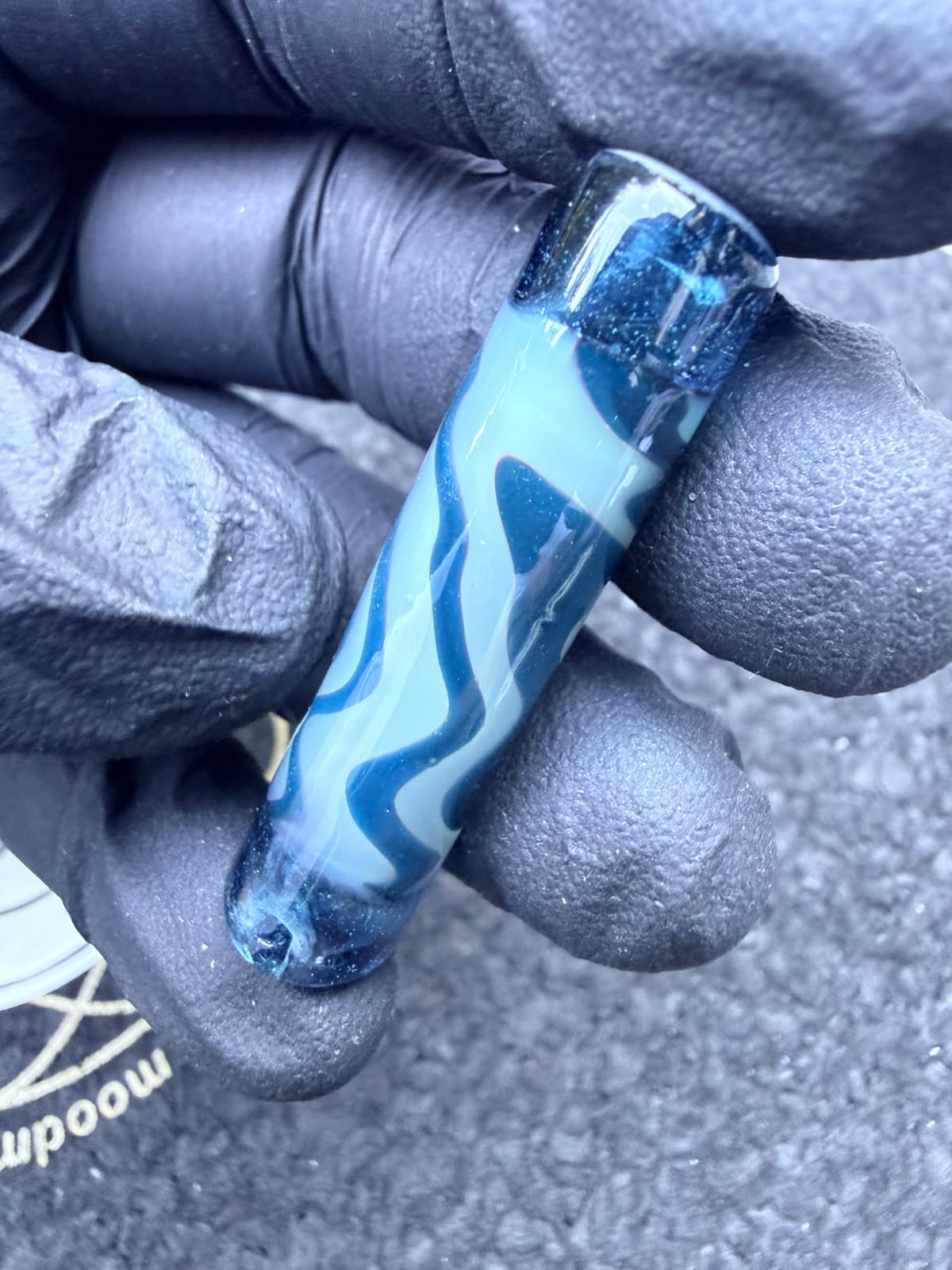 Boquilla de cristal para artista de Meccas – Azul / Transparente / Amarillo suave / Blanco / Turquesa - 9,9 mm
