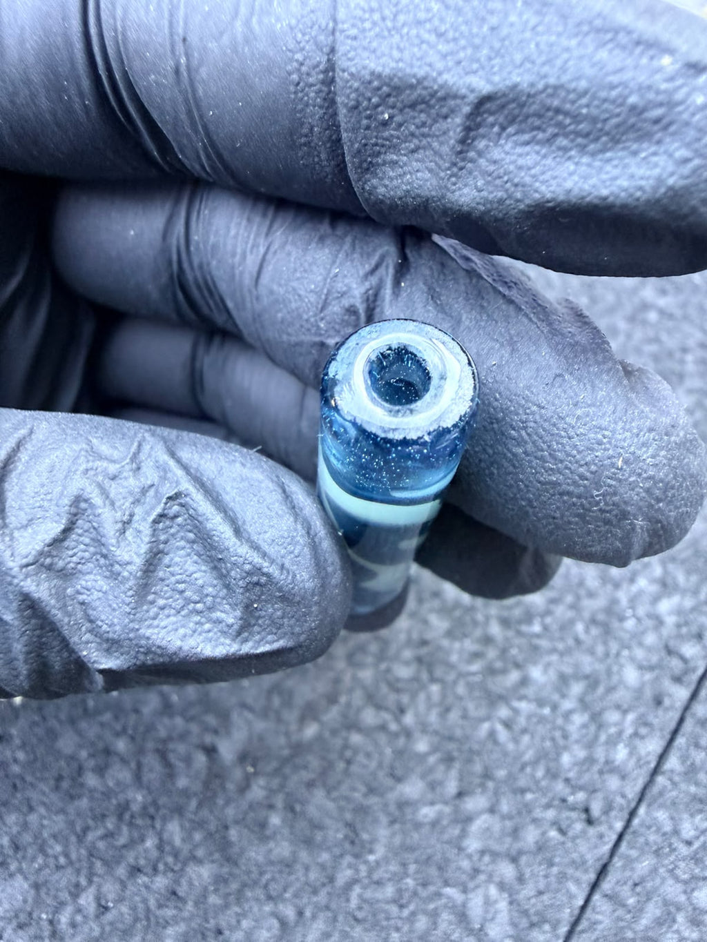 Mecca's Glass Artist Tip – Blue / Clear / Soft Yellow / White / Turquoise - 9.9 mm