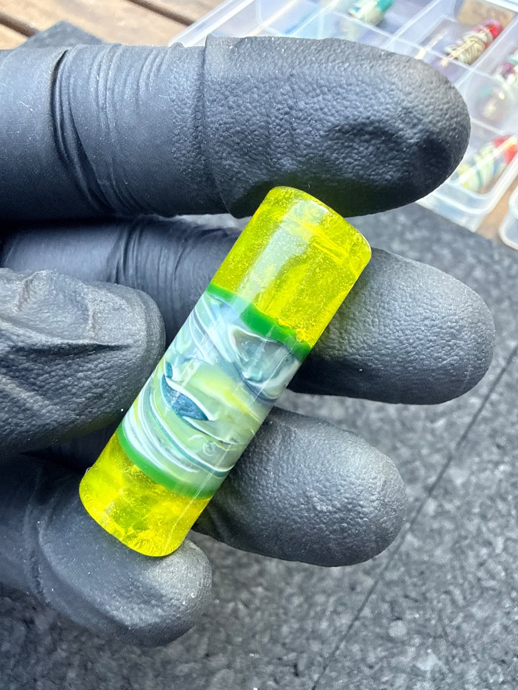 Punta per artisti del vetro Meccas – Giallo neon / Lime / Verde / Bianco – Grado B – 12,9 mm