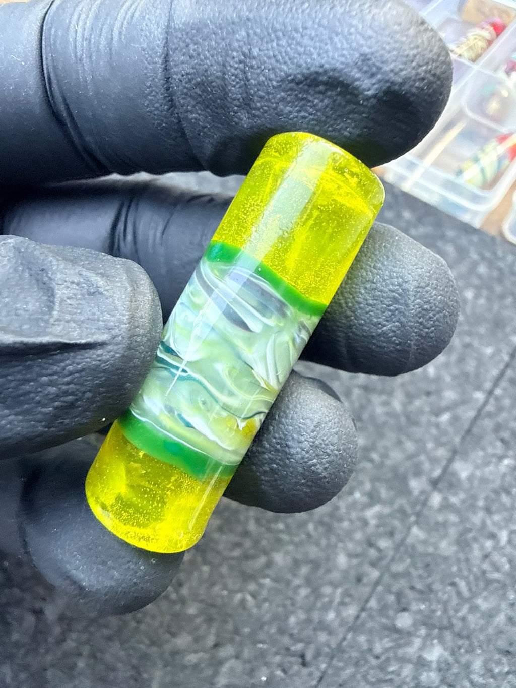 Punta per artisti del vetro Meccas – Giallo neon / Lime / Verde / Bianco – Grado B – 12,9 mm