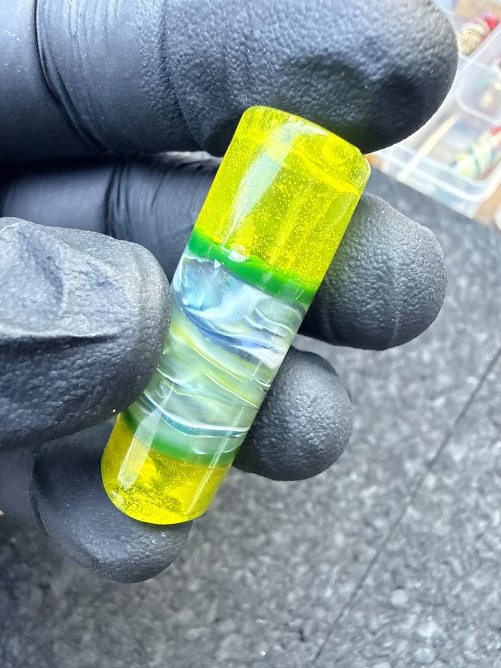 Punta per artisti del vetro Meccas – Giallo neon / Lime / Verde / Bianco – Grado B – 12,9 mm