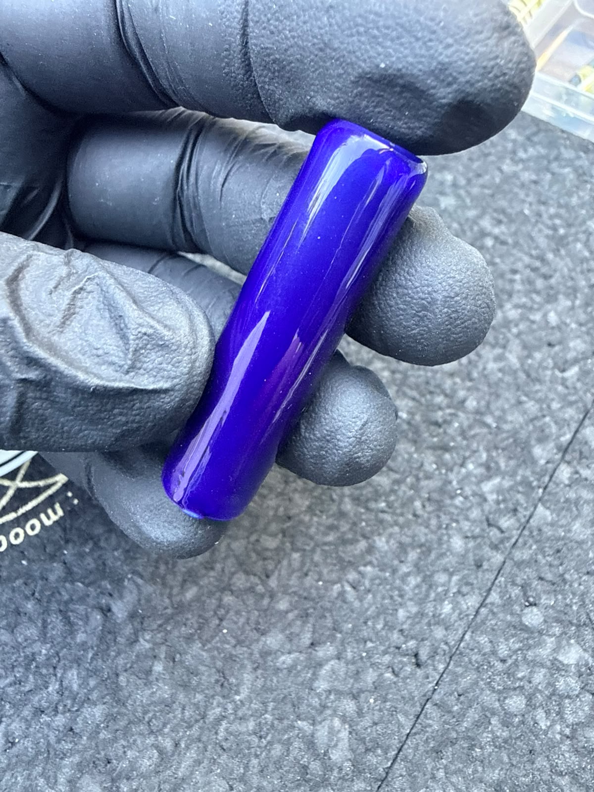 Meccas Glass Artist Tip – Azul Real / Blanco Lechoso - 11,9 mm