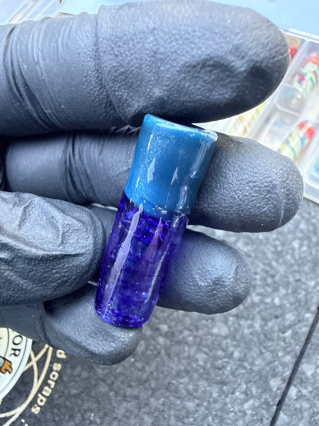 Meccas Glass Artist Tip – Blue / Turquoise Blue / Royal Blue – B-Grade - 11,5 mm