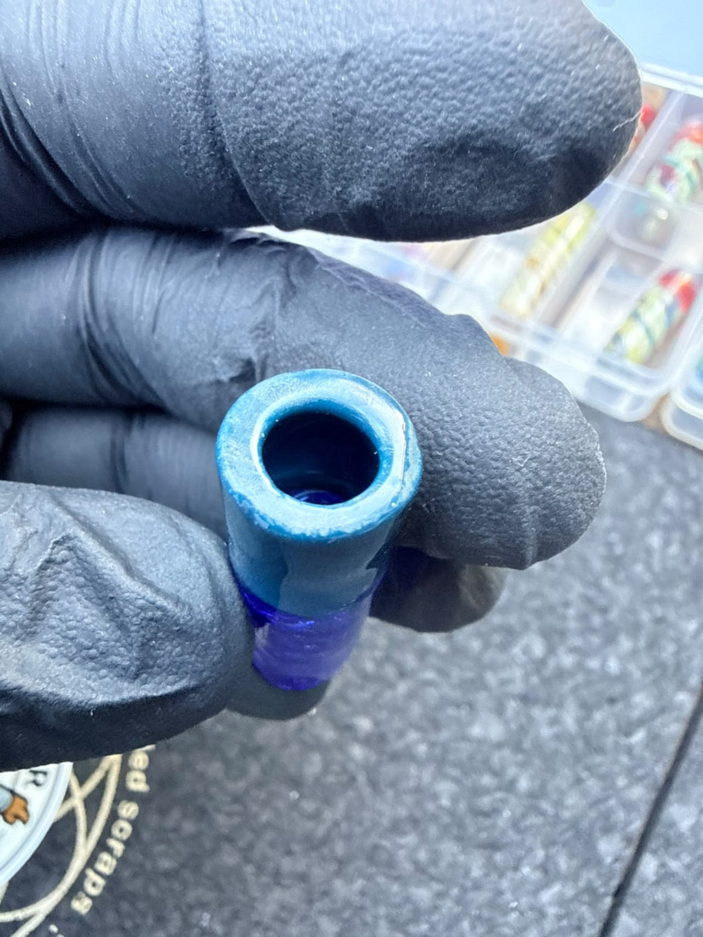 Meccas Glass Artist Tip – Blue / Turquoise Blue / Royal Blue – B-Grade - 11,5 mm