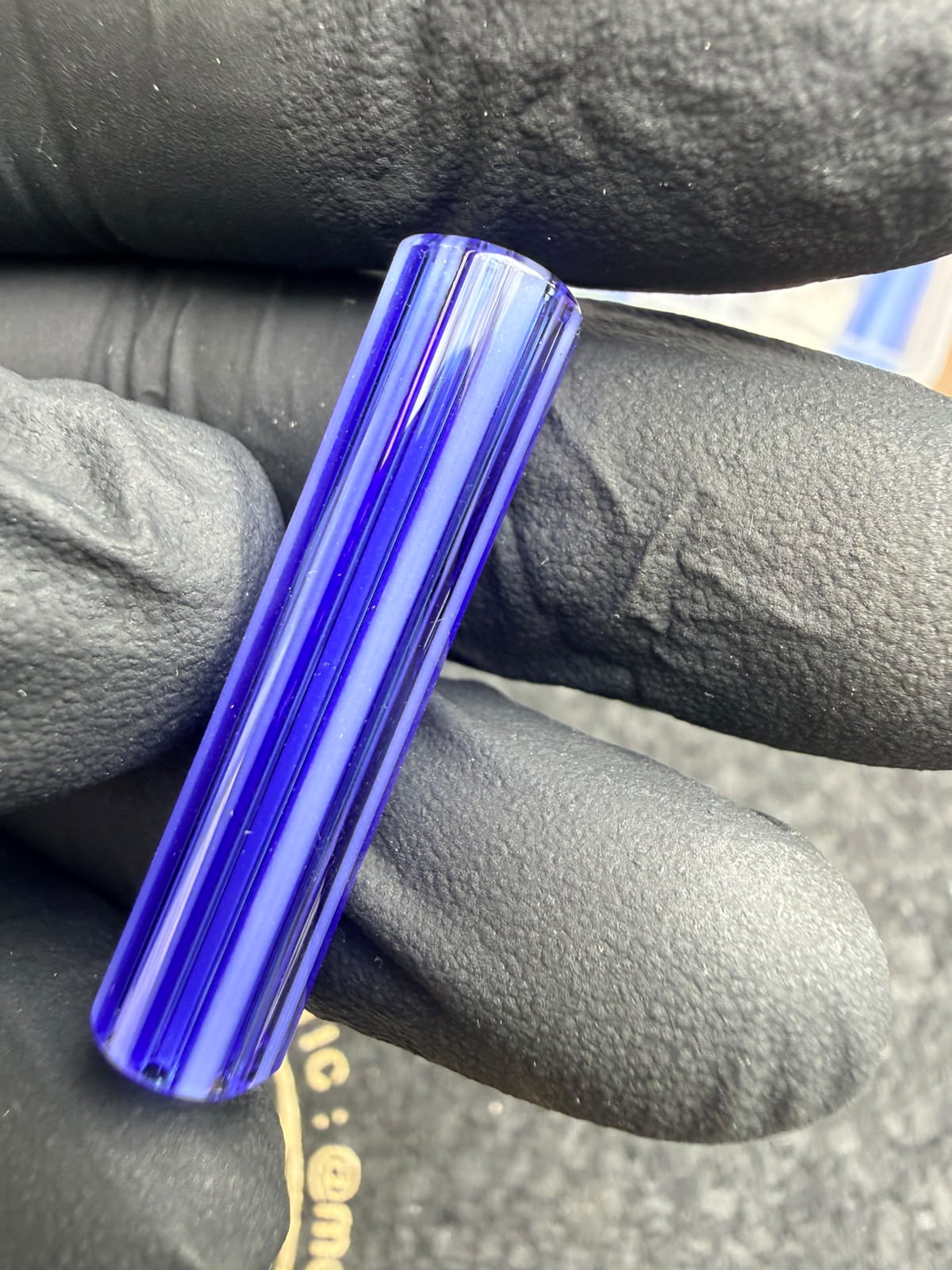 Meccas Glass Multihole Filtertip – Transparente Azul / Azul Real / Blanco - 7,5 mm