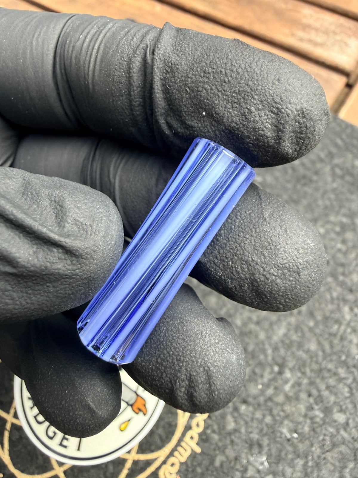 Filtro de cristal multiagujero Meccas – Azul claro / Azul real / Blanco - 8,7 mm