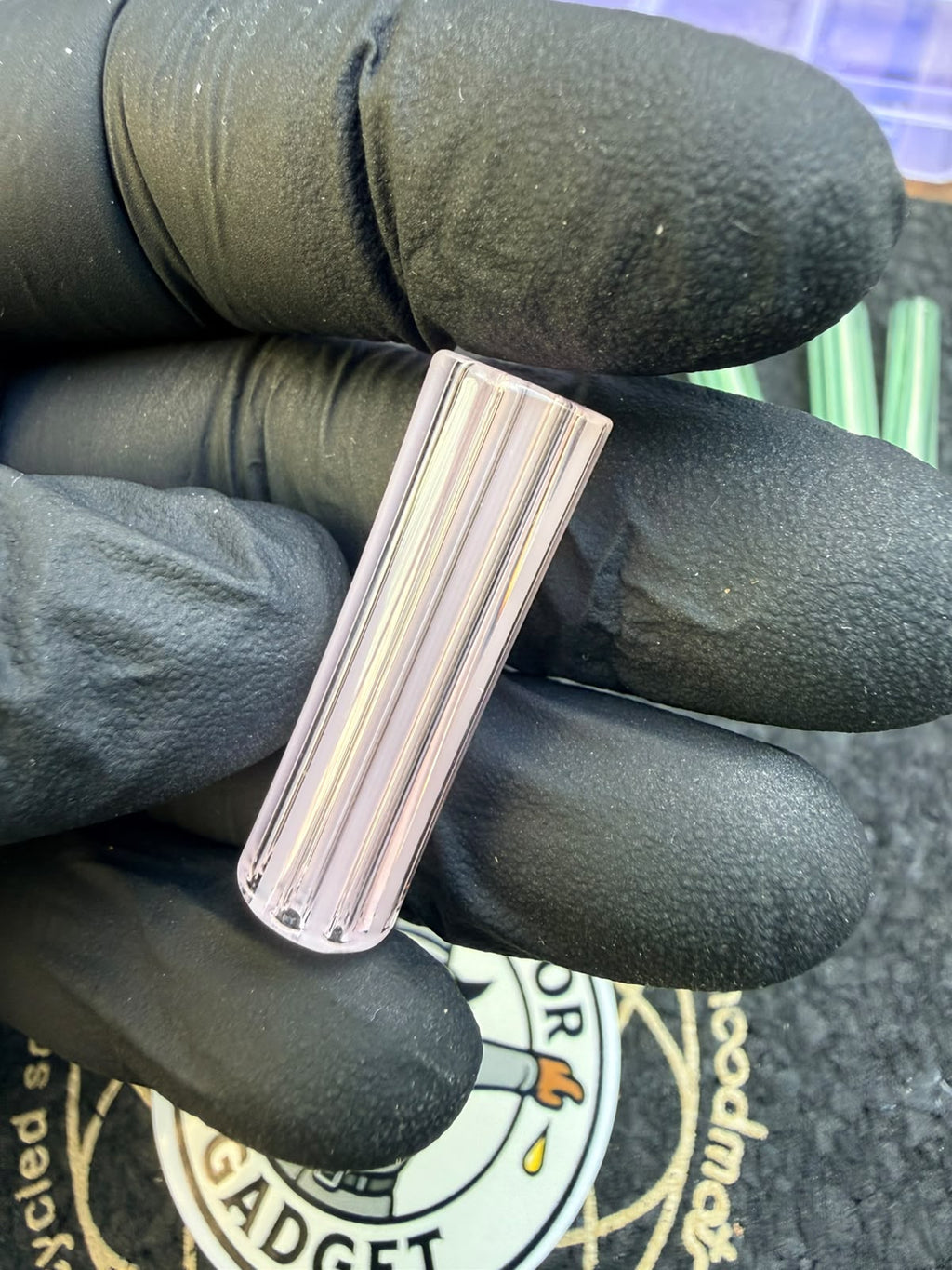 Meccas Glass Multihole Filtertip – Rosa - 9 mm