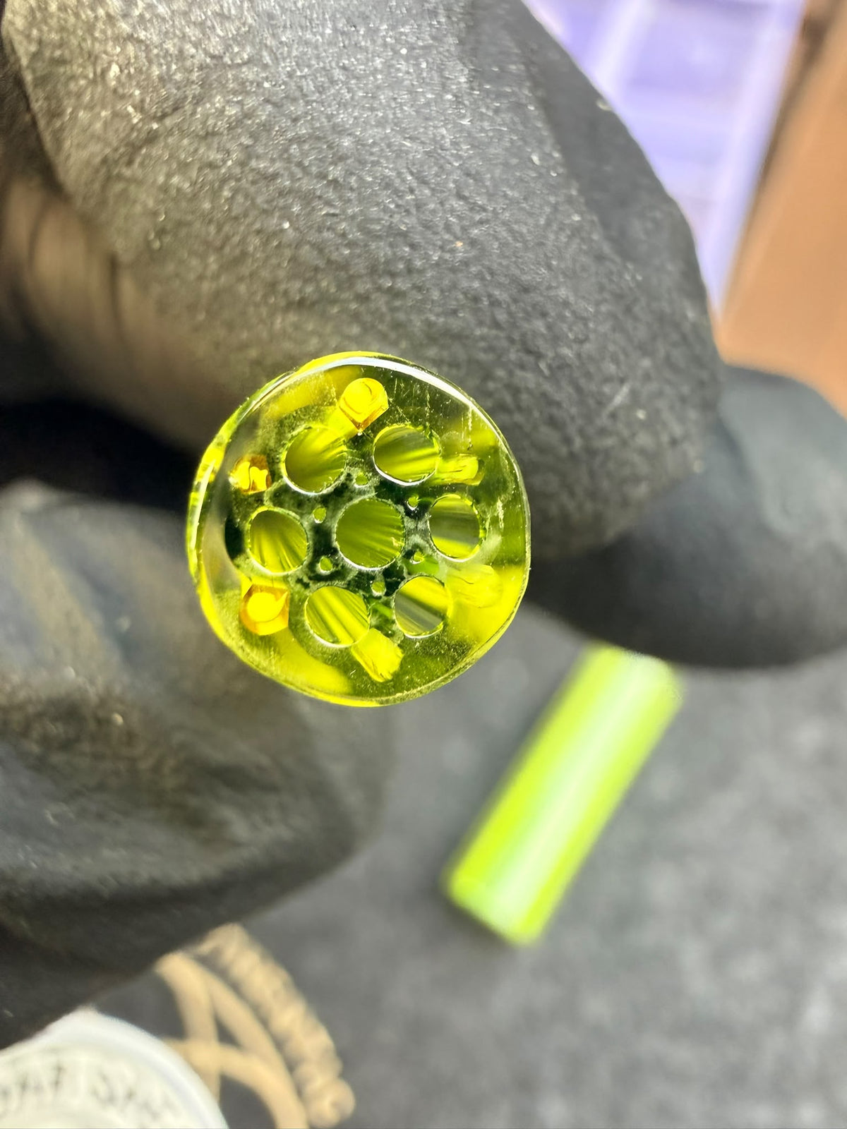 Filtro de cristal Meccas Multihole – Verde claro / Amarillo solar - 7 mm