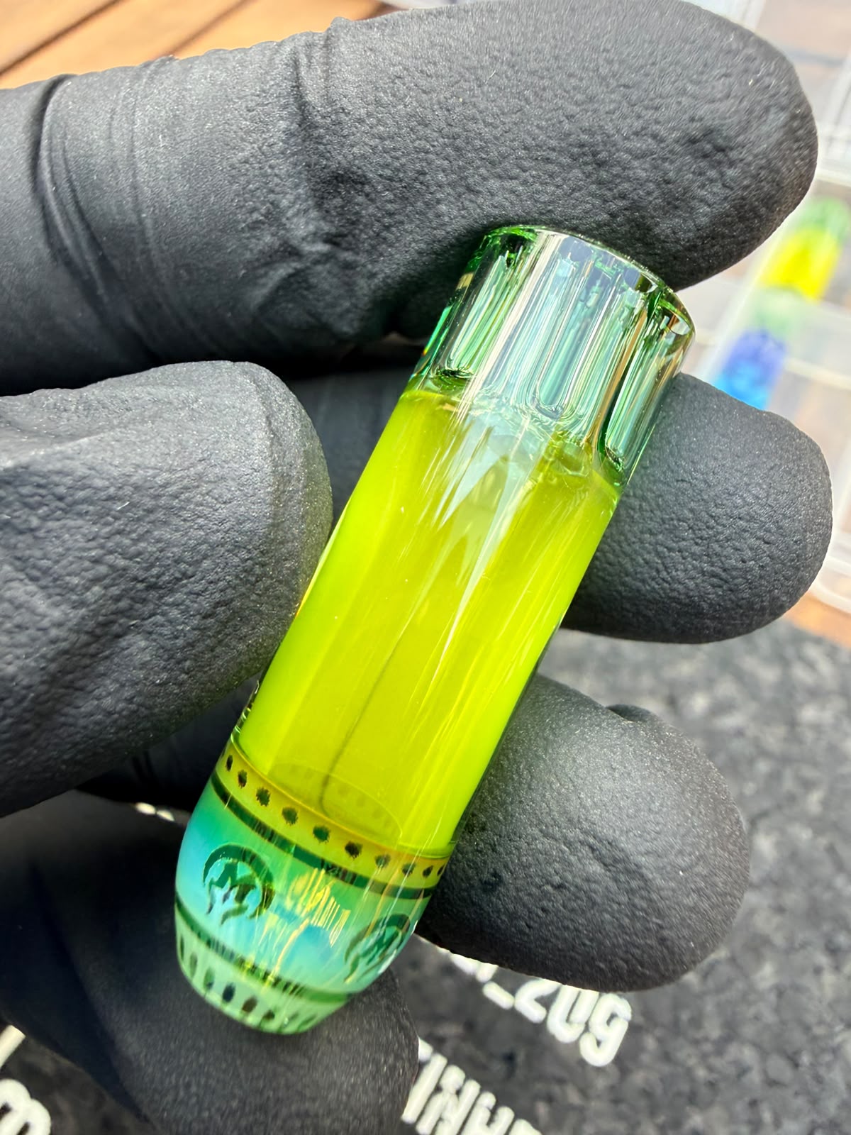 Mothership Multi-Hole Art Tip – Neon Green Fade